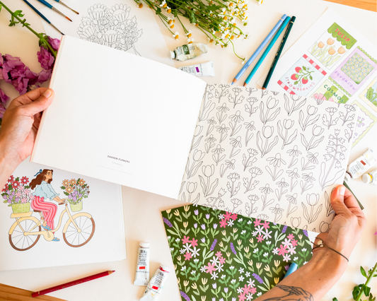 Wild Flora - A flowery colouring book