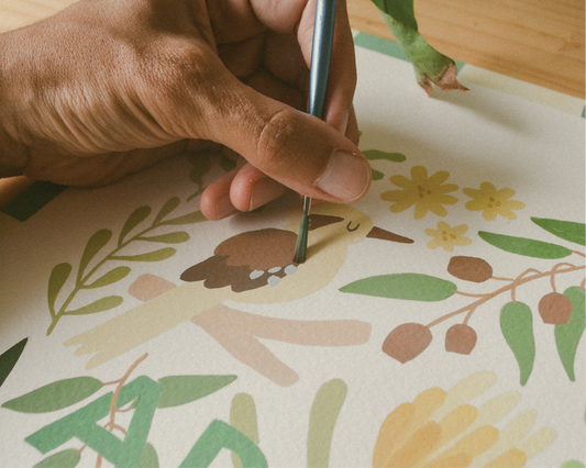 Custom Hand-Painted Name Print