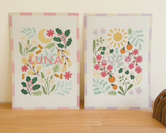 Custom Hand-Painted Name Print